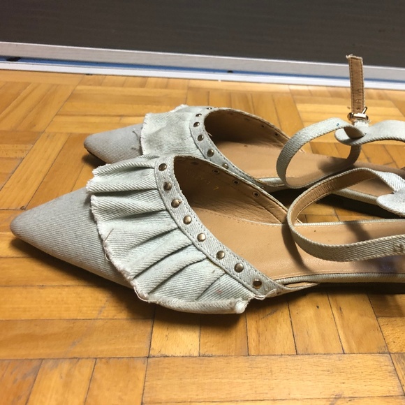 2 for 35$ Light Denim Asos Flats Size 9 - Picture 1 of 3